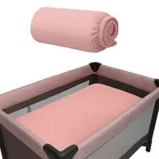 Lençol para berço portatil chiqueirinho com Elastico na volta toda 1m x 70cm x 10cm Micropercal