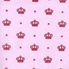 1 capa para travesseiro ou capa para trocador coroa rosa 65cm X 45cm possui zíper facilitar lavagem