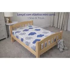 LENÇOL AVULSO CAMA MONTESSORIANA ESTAMPADO LUA MARINHO COM ELASTICO