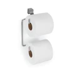PORTA PAPEL HIGIÊNCIO DUPLO PARA CAIXA ACOPLADA - ARTHI COR PRATA