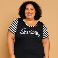Blusa Feminina Plus Size Moda Mulher Blusinha Vários Modelos Camiseta Camisa