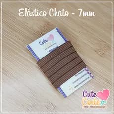 MARROM - ELÁSTICO - 7mm - ARTESANATO E CADERNOS