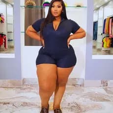 Macaquinho Poliamida Plus Zize Moda Verão Feminino Com Ziper