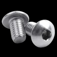 Parafuso Allen Cabeça Abaulada - ISO 7380 - M5 X  10 - Aço Inox (10 Unidades)