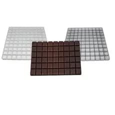 10 Forma Berço Bombom Barra 3x3 54 Cavidades (10und)