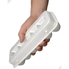 Bandeja Cartela Isopor Branco Articulada Para 12 Ovos C/100 Branco