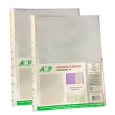 Refil de Envelopes Plásticos Para Pasta Catalogo inteligente 20 Unidades A4
