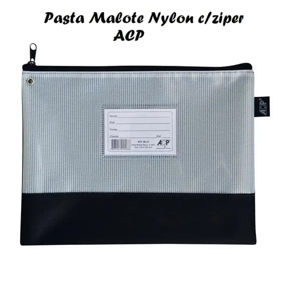 Malote Com Zíper Acp Em Nylon (220x330) Un Ml-22