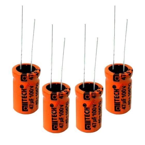 Kit com 4 capacitores 47x100 para Driver e corneta