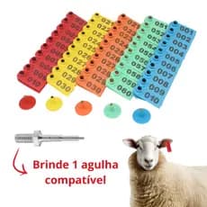25 Brincos P/ Identificação Bovinos Suínos Ovinos 01 A 25