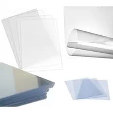 10 Folhas De Acetato A4 Cristal Transparente  Espessura 0,20 Micras