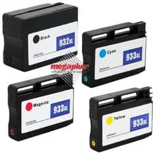Kit 4 Cartucho Compatível 932xl 933xl Para Officejet 6100  6600  6700 7110 7612 7510 7100A 7610