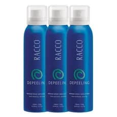 Combo 3 Mousses Spray Depilatório Depeeling Racco 150ml creme para depilar e depilação Original
