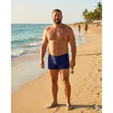 Sunga Masculina Boxer Plus Size Nezuni UV50+ Secagem Rápida Resistência Qualidade Banho  Piscina  Tamanhos Grandes