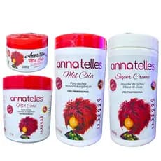 Mel Cola Anna Telles ORIGINAL Fixação Definição Cacheados Crespos Creme Pentear Super Creme