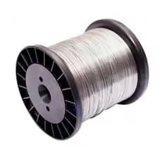 Bobina 100m Cabo De Aço Revestido de Pvc Cristal 2,00mm para Varal e outras funções