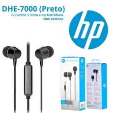 Fone de Ouvido c/ Microfone HP Com Isolamento de Ruído Premium Som Limpo e Alto