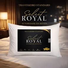 Travesseiro Select Royal Toque de Plumas Hotelaria Antialérgico Macio 50x70cm Fibra Importada TRP