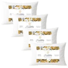 Kit 4 Travesseiros Essenza Fibra de Silicone Importada Capa em TNT Premium