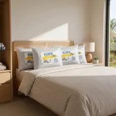 Travesseiro Espuma Flocos Macio Confortável Espuma Para Dormir Bem Flupa Flok