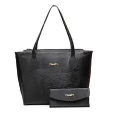 Bolsa Feminina Grande + Carteira Com Porta Cartão Dhaffy
