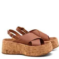 Sandália Flatform Boho Feminina Dhaffy