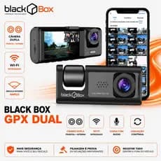 Black Box GPX Dual - Câmera Veicular Dupla Interna Wifi Full HD (Automotiva Carro Uber App)