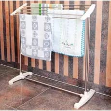 Varal Para Apartamento De Chão Compacto Portátil Com 5 Varetas De Chão Multiuso Para Roupas Toalhas Montável