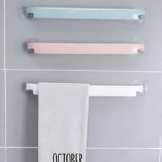 Porta Toalhas Reforçado 46CM Organizador Banheiro Sem Furos Suporte Adesivo Multiuso | Envio Imediato