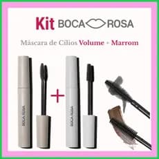 Kit Boca Rosa | Máscara de Cílios Volume + Máscara Marrom – Lançamento Oficial