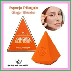 Esponja Pirâmide Ginger Blender | Mari Maria Makeup | Base Corretivo e Contorno