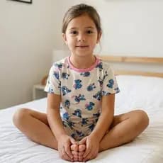 Pijama Infantil Menino Menina Manga Curta Personagens Heróis 100% Algodão Conjunto Short e Camiseta