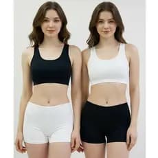 Kit 2 Shorts Feminino Segurança Anágua Curto Cintura Baixa