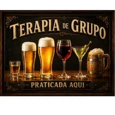 Quadro Para Cantinho do Bar Entre Amigos