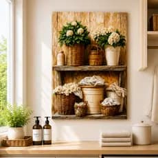 Quadro Decorativo Lavanderia Hall Vintage
