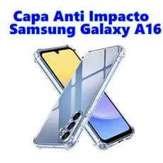 Capa Galaxy A16 Anti Impacto Capinha Samsung Galaxy A16 Silicone Com Borda Protetora