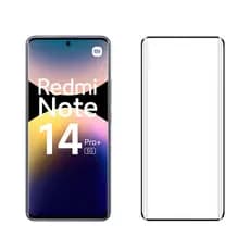 Película Curva Note 14 Pro Plus 5G Full Cover Protetor De Tela 3D Frontal Curvada Para Celular Xiaomi Redmi Vidro