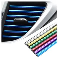 Filete Tiras Faixa Saída Difusor Ar condicionado Carro Decoração Acessórios 10Pcs