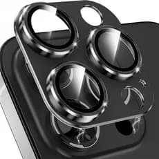 Película Lente Câmera para Iphone 15 Pro 15 Pro Max Vidro Temperado Preta