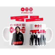 Caneca BTS- Cerâmica-World Tournê - Arirang -325 ml