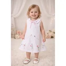 vestido Livia bordado a mão infantil bebês