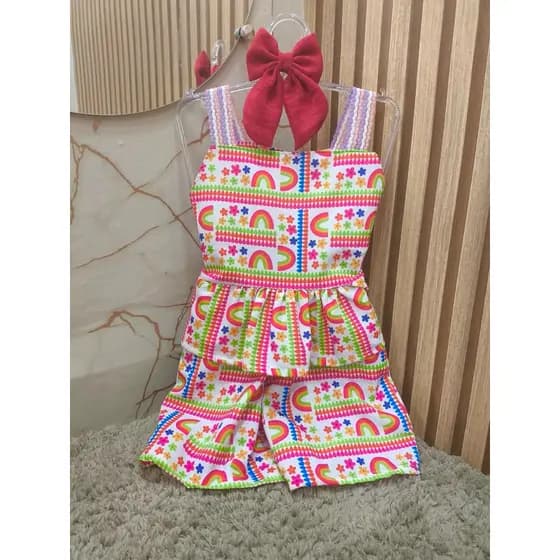 conjunto Floflo infantil tamanho 2 anos estampas lindas