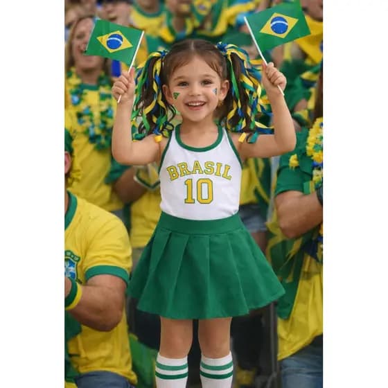 conjunto brasil verde vitória infantil