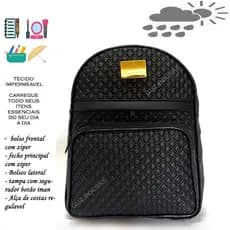 Mochila Feminina Bolsa Mochilinha Fashion Com Tres Ziper