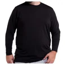 KIT 7 CAMISETA MASCULINA MANGA LONGA PLUS SIZE POLIÉSTER
