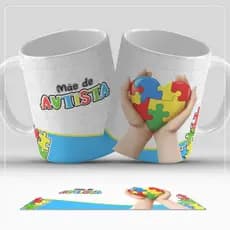 Caneca Autismo Inclusão Amor Respeito – Personalizável com Foto
