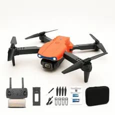 Drone com Câmera K3 Pro 4K Estabilidade Resistente Modo sem Cabeça 360° Wifi FPV Laranja 2 Baterias