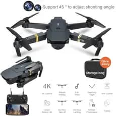Drone Profissional com Câmera 4K E58 Pro Voo Estável Veloz Facíl de Pilotar Câmera4K Modo Sem Cabeça