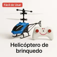 Brinquedo Helicoptero RC com Sensor de Mão | Carregamento Rápido via USB  | Leve e Seguro