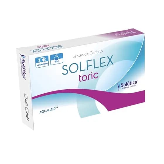 2 caixas Lentes De Contato Solflex Toric Para Astigmatismo